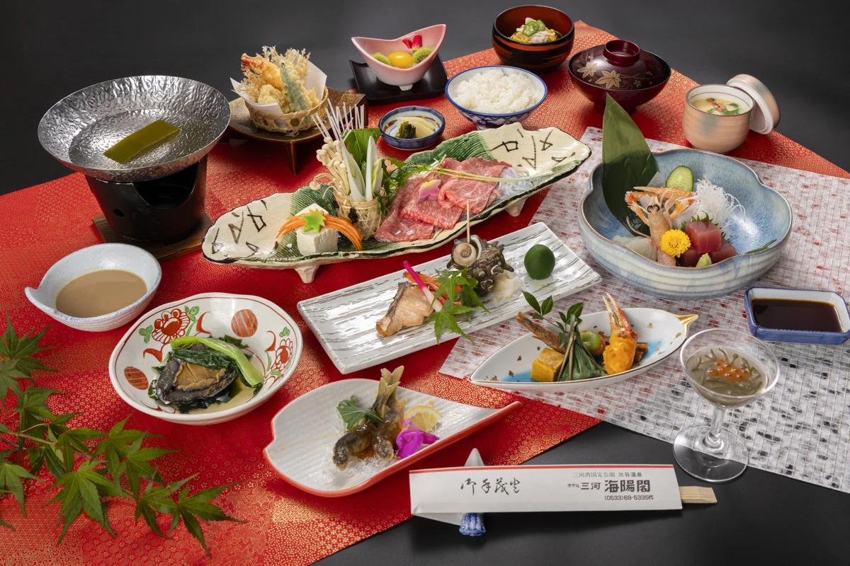 ホテル三河 海陽閣の料理の一例